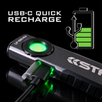 LP-EDC 8.0 USB-C quick recharge on black