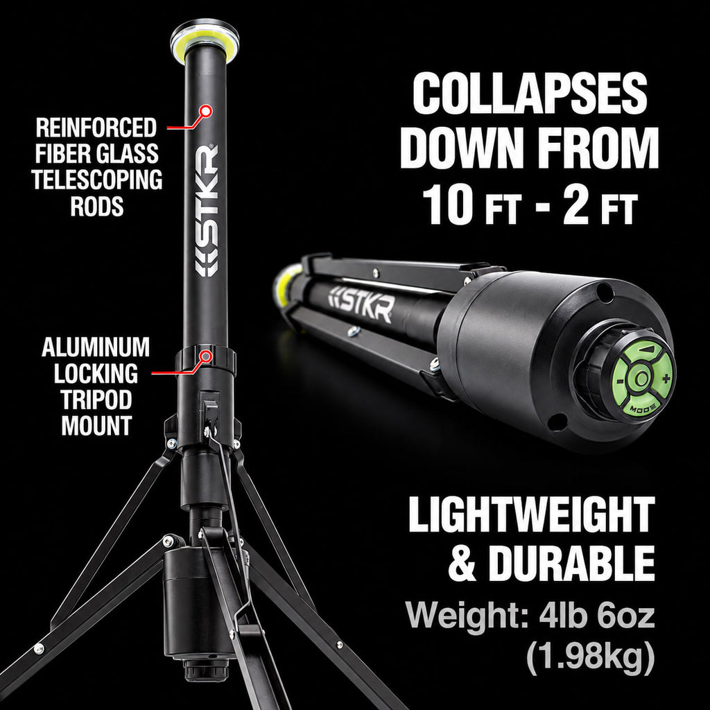 FLi OVER-LANDER 10' Telescoping Light info diagram 1